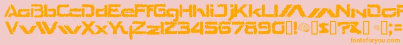 TheShakes Font – Orange Fonts on Pink Background