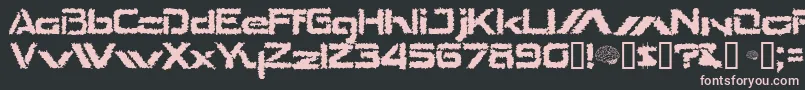 TheShakes Font – Pink Fonts on Black Background
