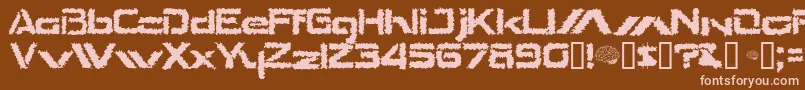 TheShakes Font – Pink Fonts on Brown Background