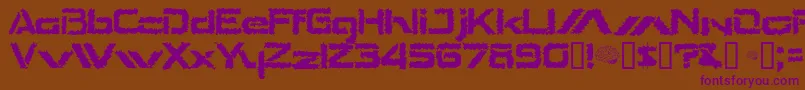 TheShakes Font – Purple Fonts on Brown Background