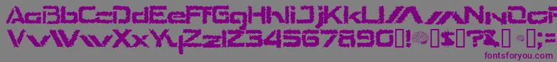 TheShakes Font – Purple Fonts on Gray Background