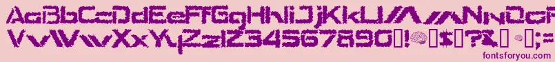 TheShakes Font – Purple Fonts on Pink Background