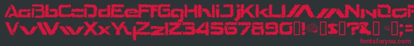 TheShakes Font – Red Fonts on Black Background
