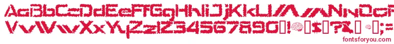 TheShakes Font – Red Fonts on White Background