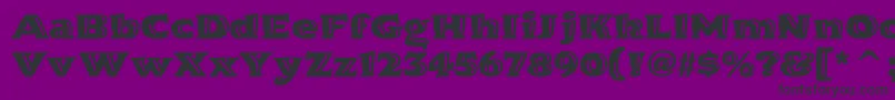 Шрифт HornpypeitcTt – чёрные шрифты на фиолетовом фоне
