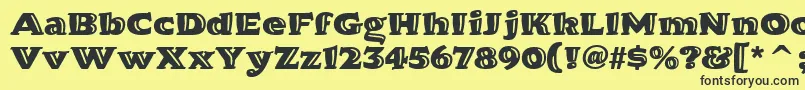 HornpypeitcTt Font – Black Fonts on Yellow Background