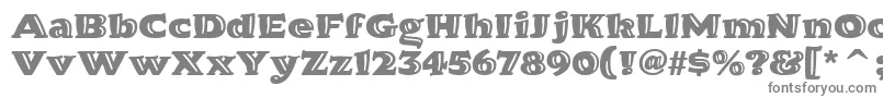 HornpypeitcTt Font – Gray Fonts on White Background