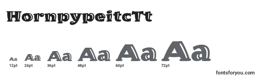 HornpypeitcTt Font Sizes