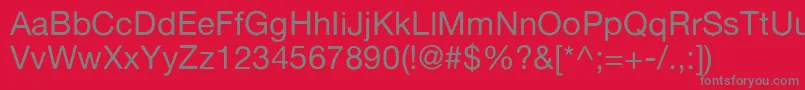AlteHaasGrotesk Font – Gray Fonts on Red Background