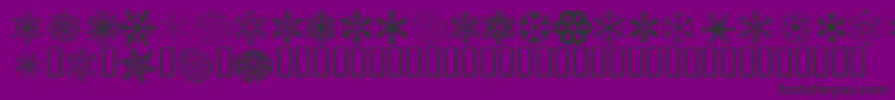 KrKindaFlakey Font – Black Fonts on Purple Background