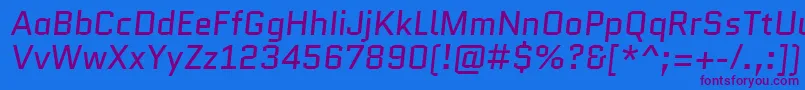 QuanticoItalic-fontti – violetit fontit sinisellä taustalla