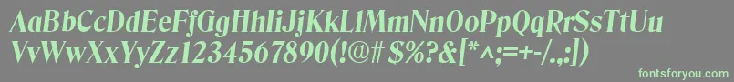 More about DenverBoldItalic Font DenverBoldItalic Font – Green Fonts on Gray Background