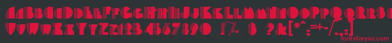 BackstagePassa Font – Red Fonts on Black Background