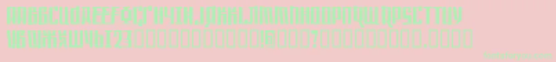 Saffcw ffy Font – Green Fonts on Pink Background