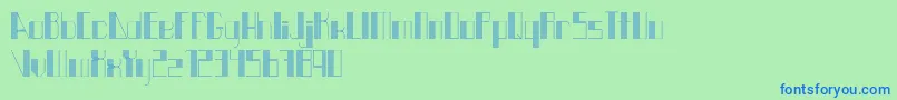 AltJoli Font – Blue Fonts on Green Background
