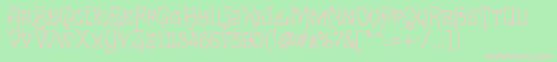 Cruicksh Font – Pink Fonts on Green Background