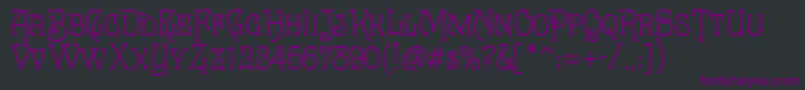 Cruicksh Font – Purple Fonts on Black Background