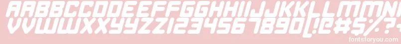 HappyBombItalic Font – White Fonts on Pink Background