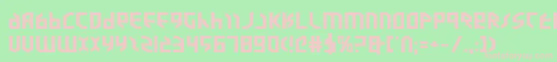 Шрифт Valkyrieexpb – розовые шрифты на зелёном фоне