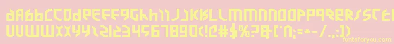 Valkyrieexpb Font – Yellow Fonts on Pink Background