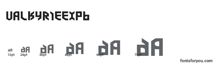 Valkyrieexpb Font Sizes