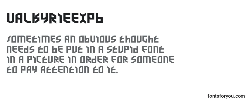 Valkyrieexpb Font