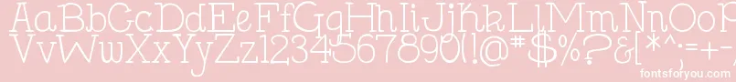 DjbHollySerif Font – White Fonts on Pink Background