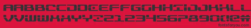Troopers Font – Black Fonts on Red Background