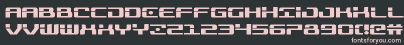 Troopers Font – Pink Fonts on Black Background