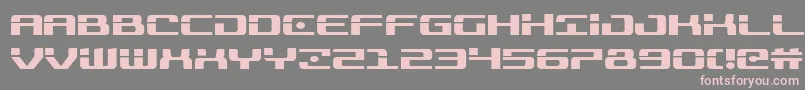 フォントTroopers – 灰色の背景にピンクのフォント