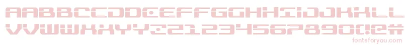 Troopers-Schriftart – Rosa Schriften auf weißem Hintergrund