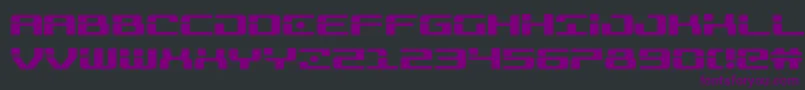 Troopers-fontti – violetit fontit mustalla taustalla