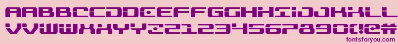Police Troopers – polices violettes sur fond rose