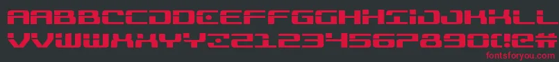 Troopers Font – Red Fonts on Black Background