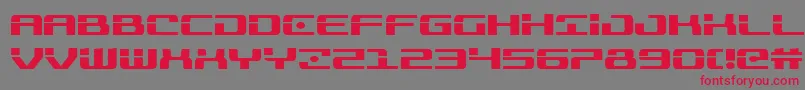 Troopers Font – Red Fonts on Gray Background