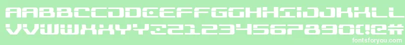 Troopers Font – White Fonts on Green Background