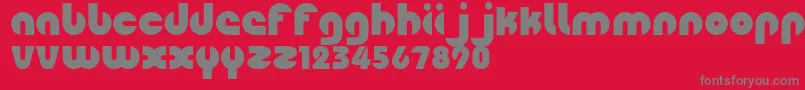 Fingerpop-Schriftart – Graue Schriften auf rotem Hintergrund