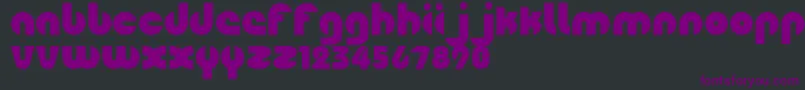 Fingerpop Font – Purple Fonts on Black Background