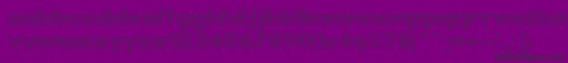 LinotypePunktRegular Font – Black Fonts on Purple Background