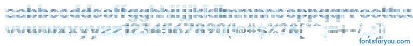 LinotypePunktRegular Font – Blue Fonts on White Background