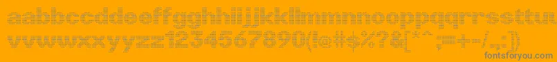 En savoir plus sur la police LinotypePunktRegular Police LinotypePunktRegular – polices grises sur fond orange