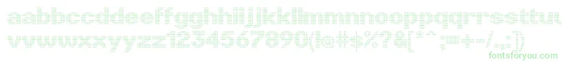 LinotypePunktRegular Font – Green Fonts on White Background