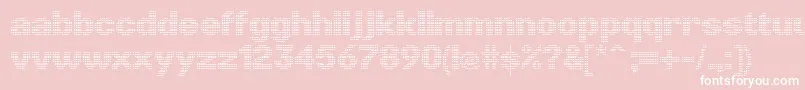 LinotypePunktRegular Font – White Fonts on Pink Background