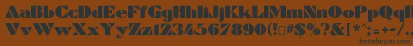 Dynamiccp Font – Black Fonts on Brown Background