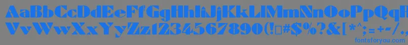 Dynamiccp Font – Blue Fonts on Gray Background