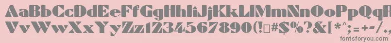 Dynamiccp Font – Gray Fonts on Pink Background