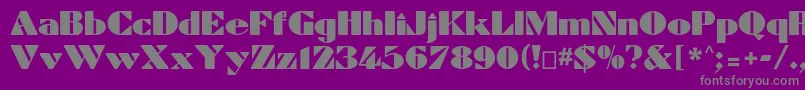 Dynamiccp Font – Gray Fonts on Purple Background