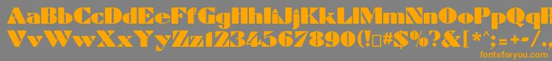 Dynamiccp Font – Orange Fonts on Gray Background