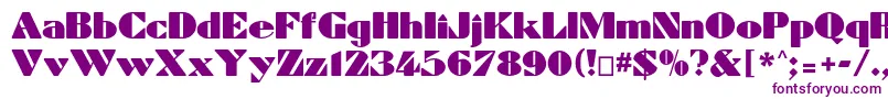 Dynamiccp Font – Purple Fonts on White Background
