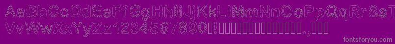 Beautiful Font – Gray Fonts on Purple Background